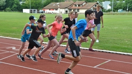 Sportabzeichen-Abnahme (800m-Lauf)
