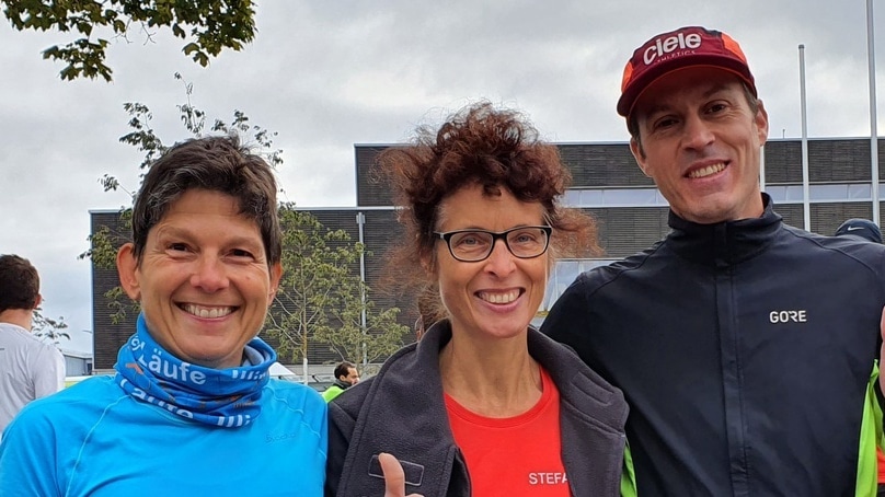 Ingrid Steiner: 1:49:21, Stefanie Penzinger 1:49:19, Thomas Friedmann 1:48:55